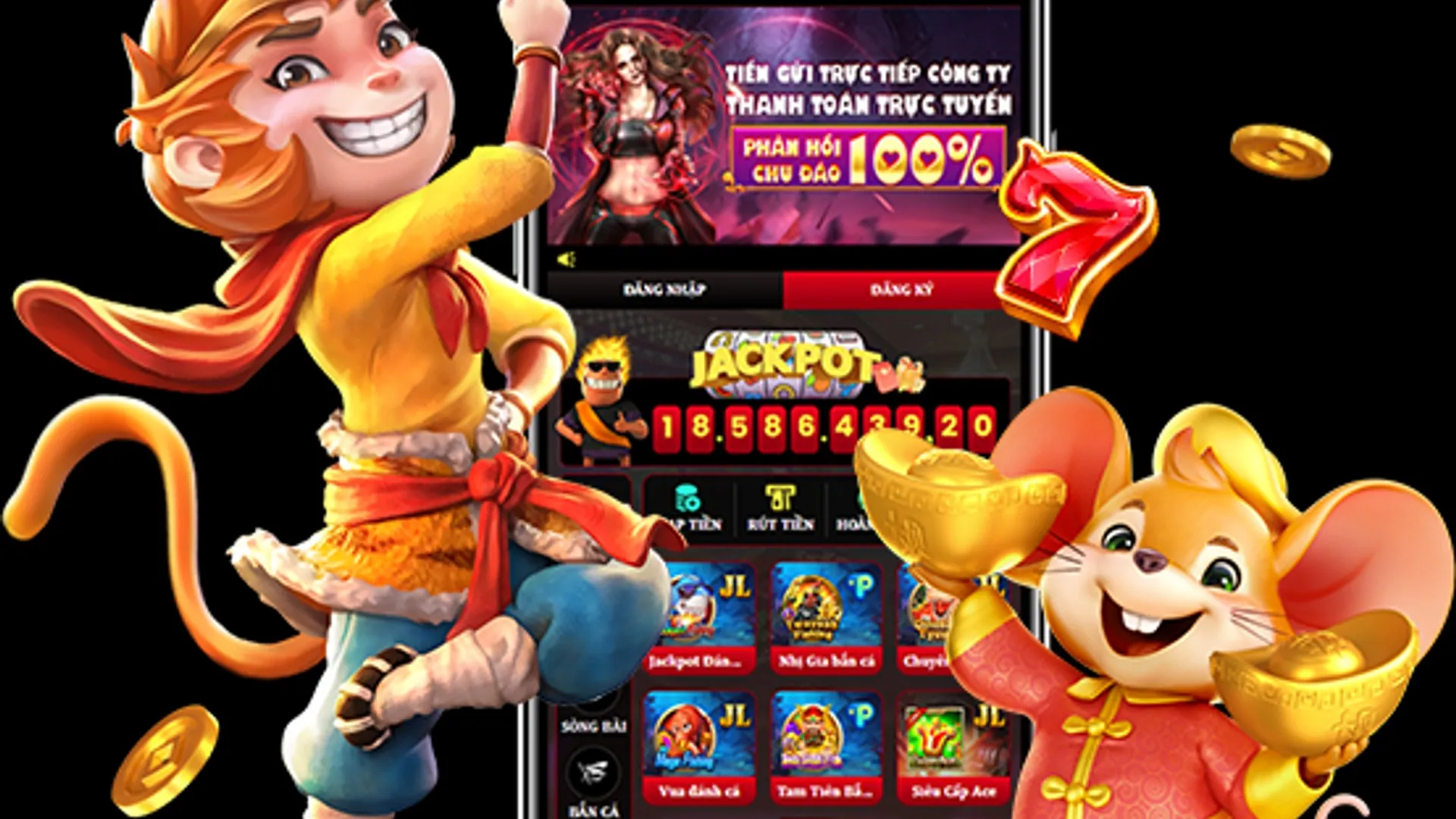 Giao diện ứng dụng xóc đĩa 88 trên điện thoại Android